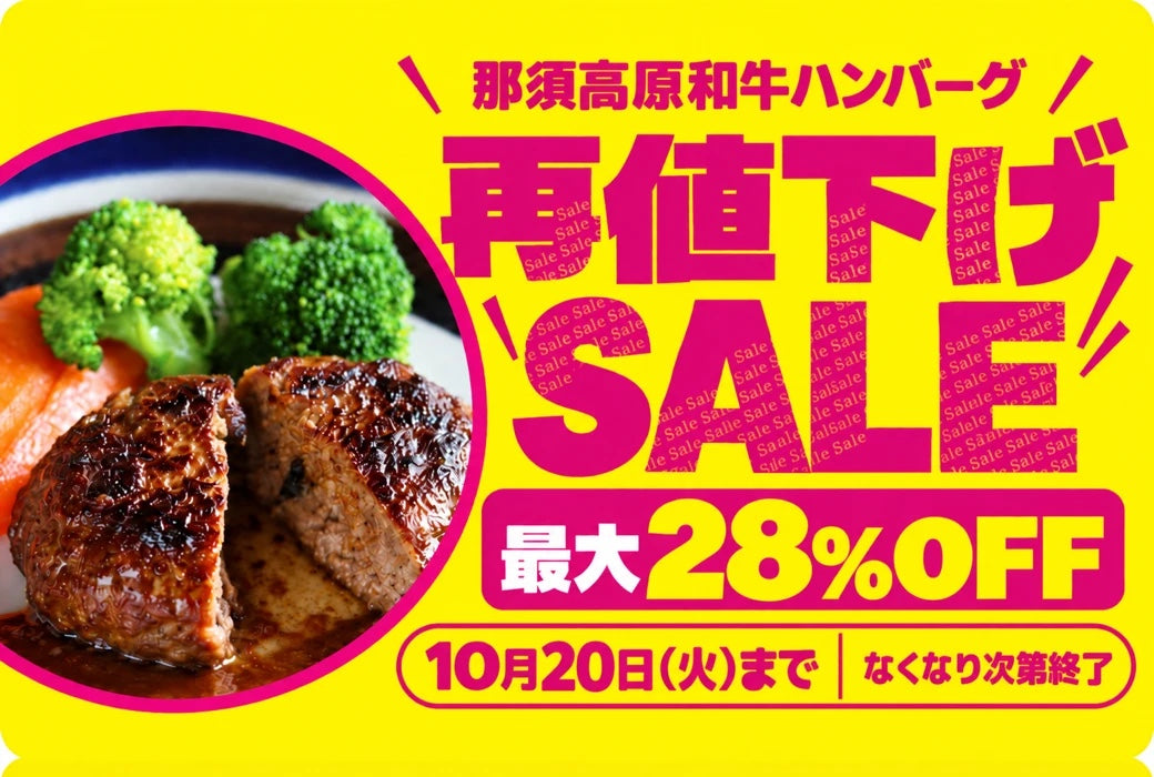 ハンバーグ再値下げSALE 10月20日(火)まで